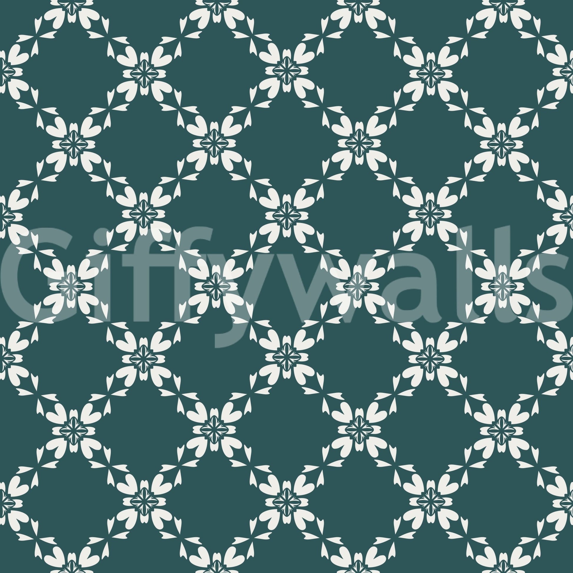 Petal Lattice Wallpaper⁠