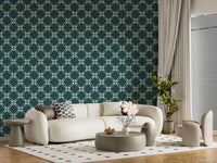 Petal Lattice Wallpaper⁠