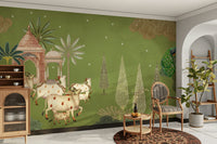 Pichwai Darshan Wall Mural art

