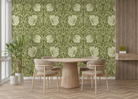 Elegant floral wallpaper for living rooms

