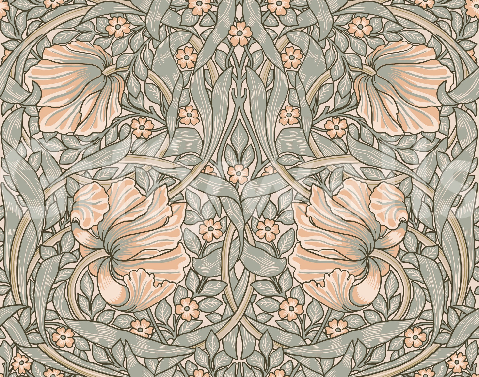 Classic pimpernel wallpaper for serene, timeless spaces

