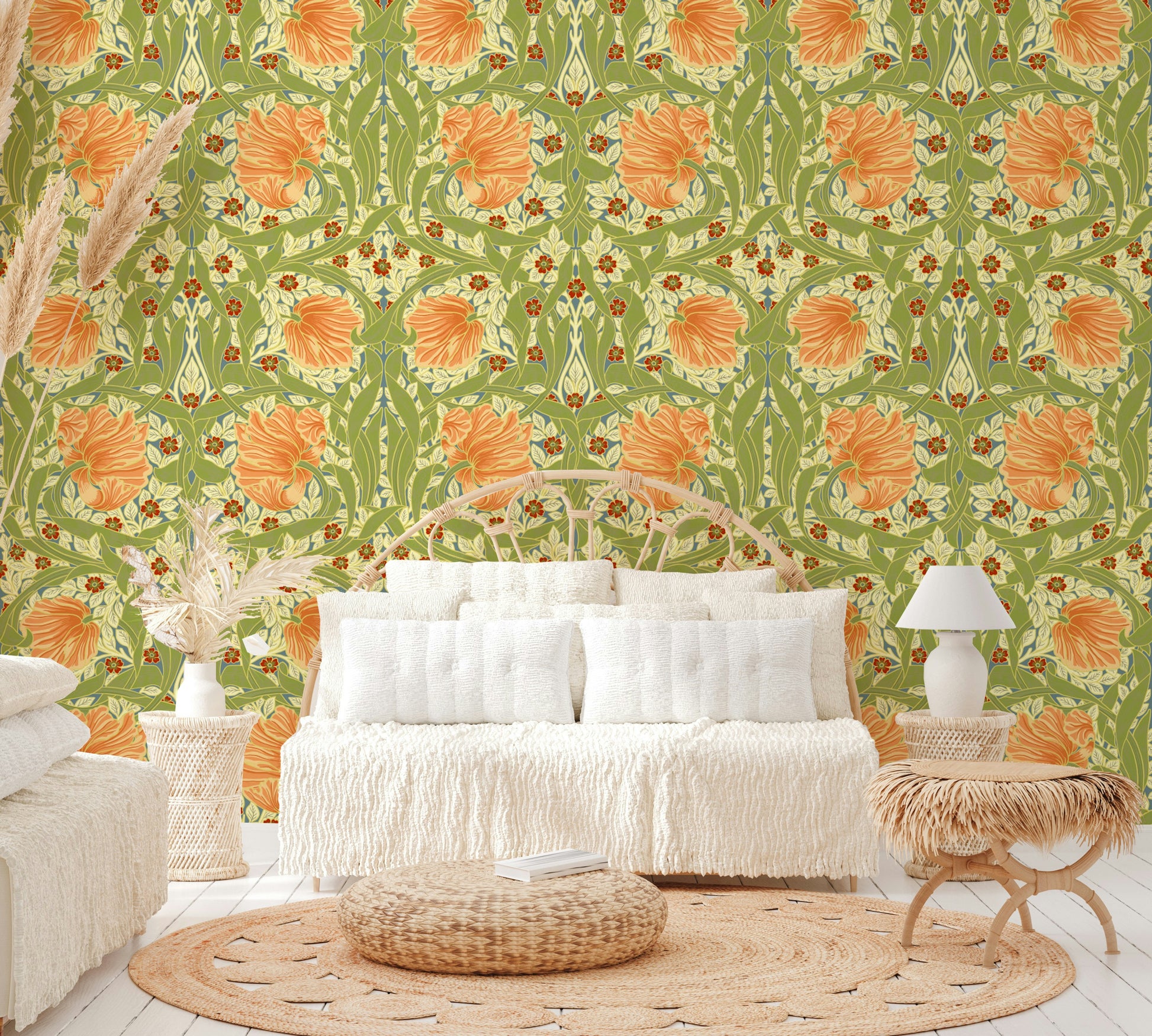 Classic William Morris wallpaper for walls


