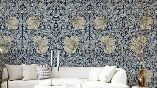 Victorian floral wallpaper design

