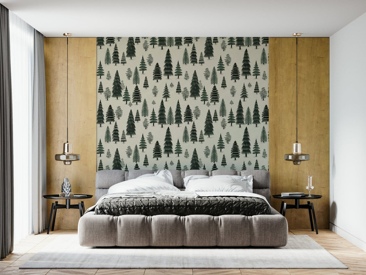 Hide-Colored Leather Finish Mural – Elegant aged leather effect with warm neutral tones, adding texture and charm to walls.
