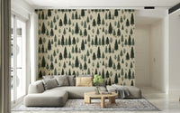 Aged Hide Leather Wall Mural – Distressed leather pattern in soft tan tones for modern rustic décor.