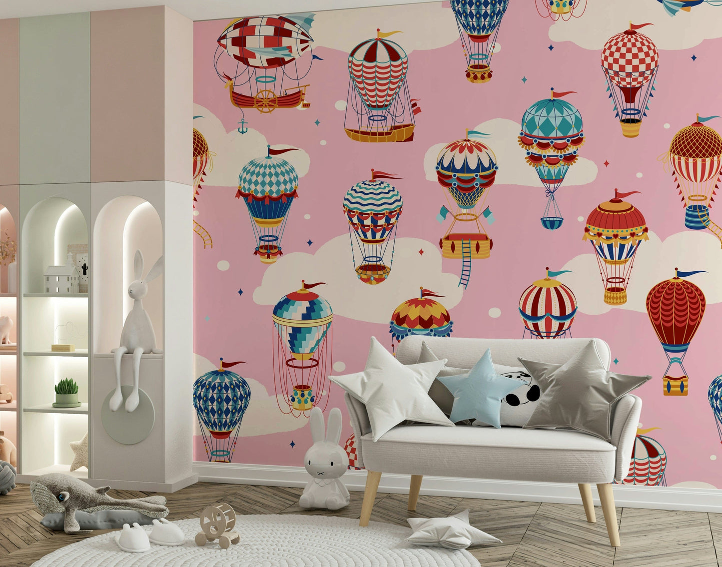 Cloudbound Balloons Wall Mural -2735493