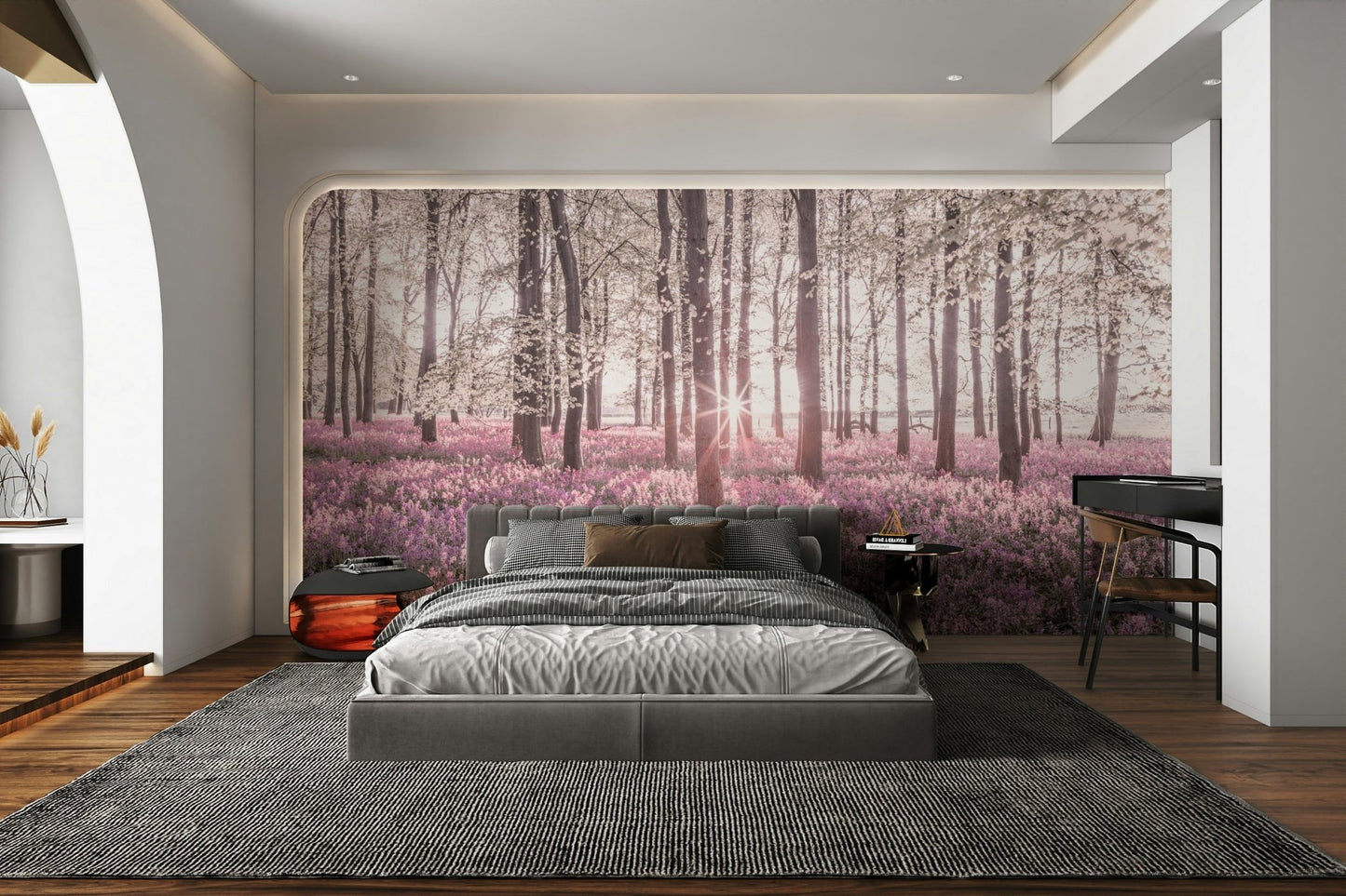 Peaceful and tranquil atmosphere.

