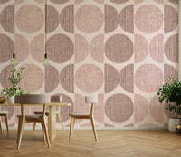 A classic geometric circle wallpaper for walls.
