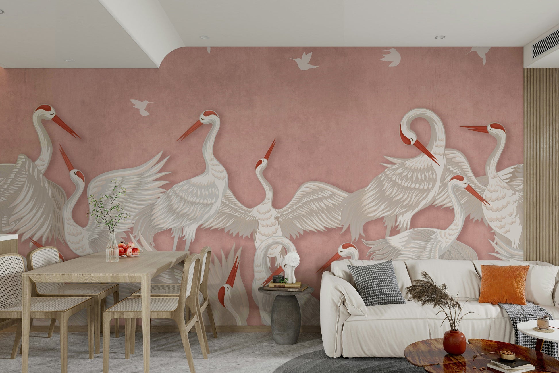 Mural wallpaper capturing a peaceful atmosphere

