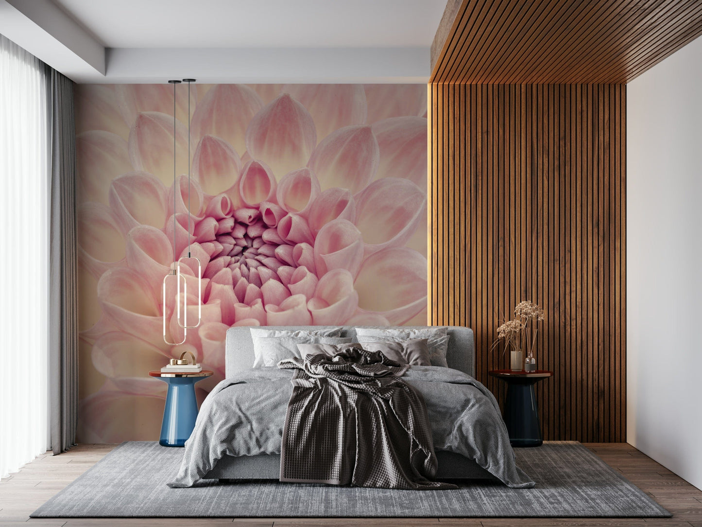 Blush Bloom Wall Mural