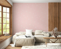 Pastel Pink Petals & Stripes Wall Mural – Subtle, feminine wallpaper combining soft petals with refined stripes.