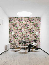 Pink Floral soft wallpaper for walls

