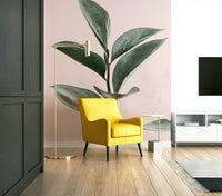 Blush pink and sage green wall design

