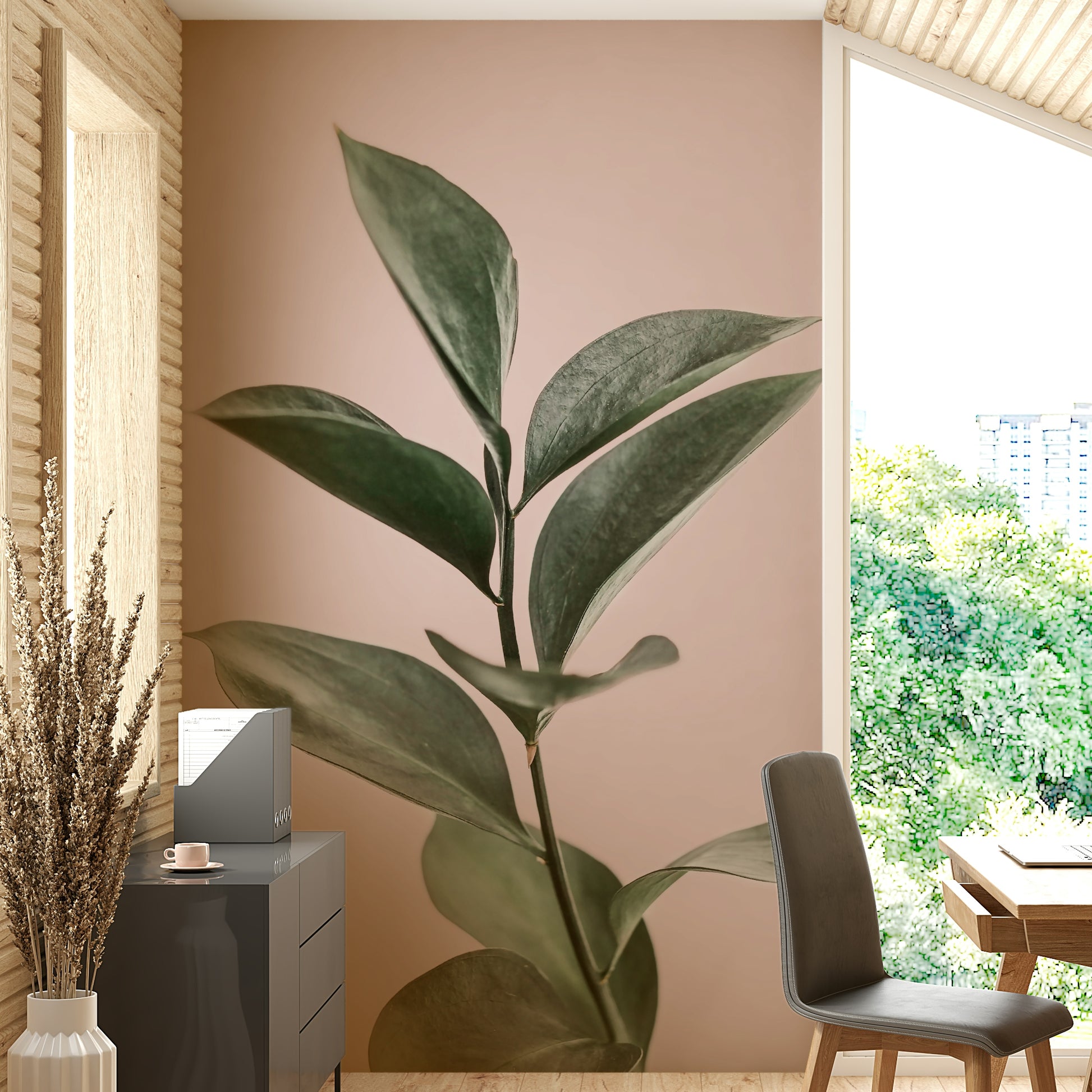 Soft modern wallpaper for calm interior style


