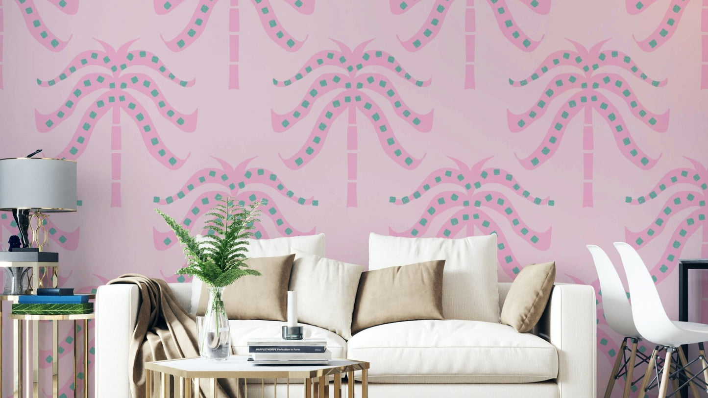 The colors are soft, muted tones of pink.

