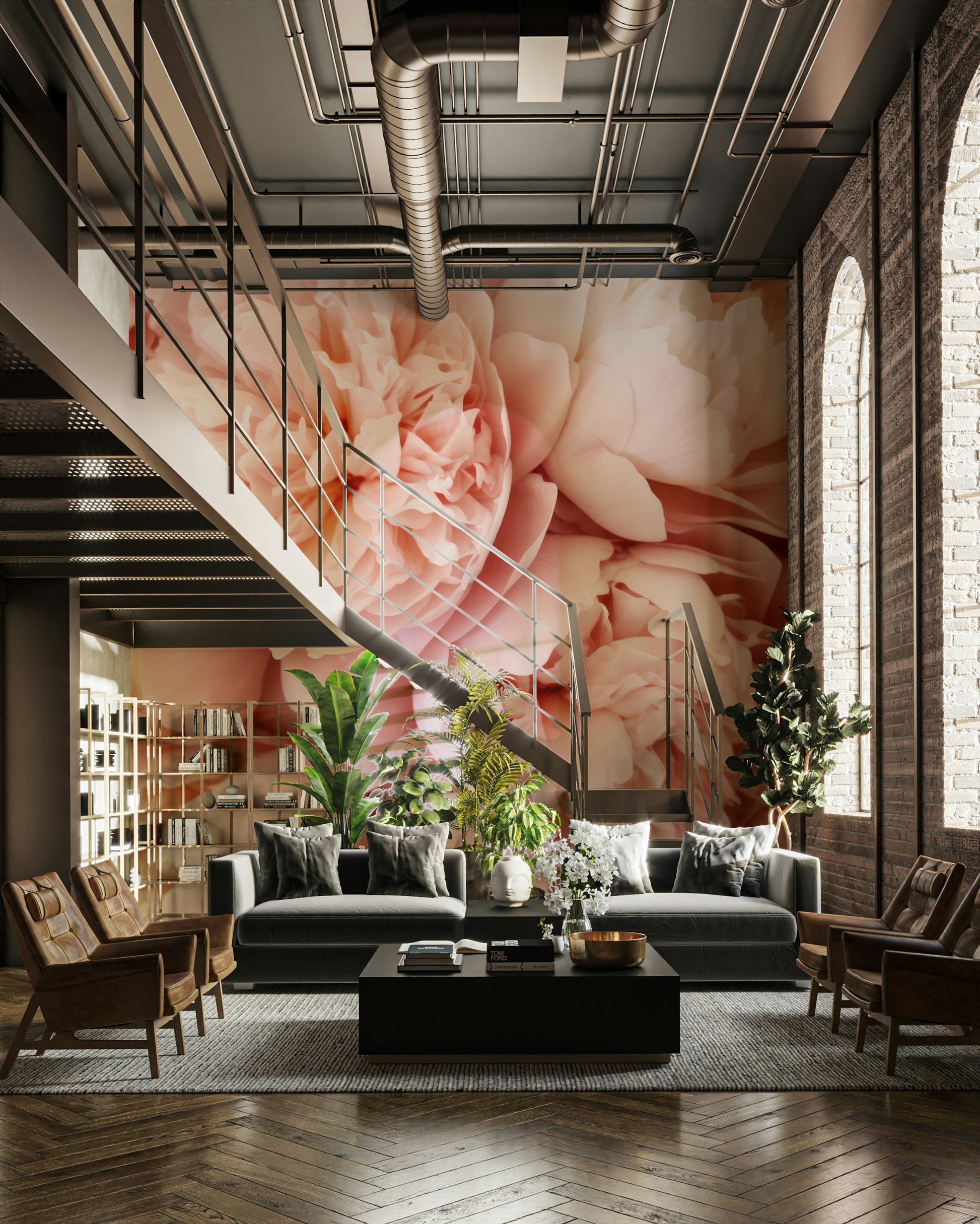 Gentle flower wall mural

