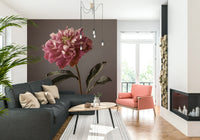 Wallpaper for walls Peony Blush velvety petals vivid center.