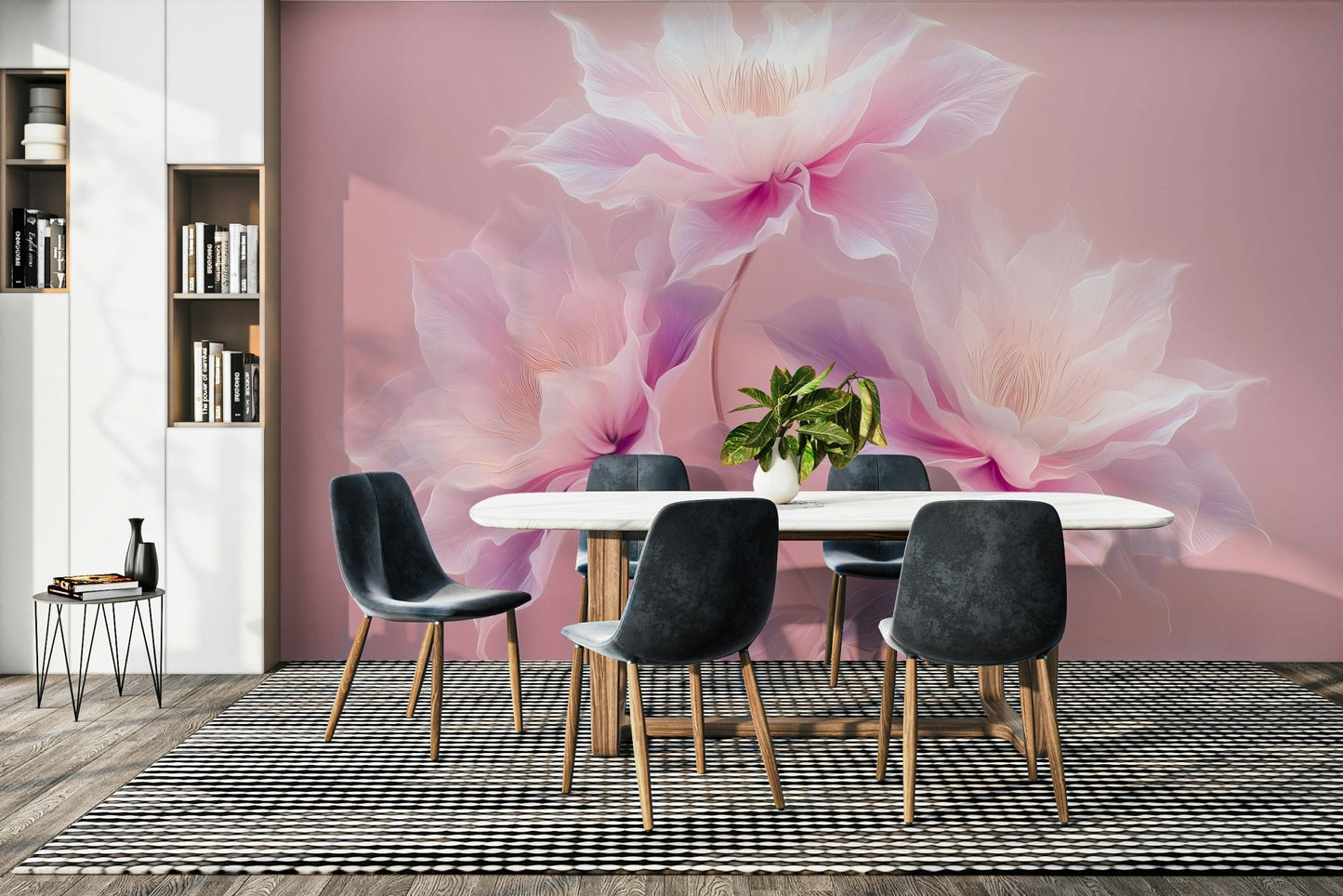 Blush and lilac petal wallpaper for walls
