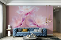 Gentle floral pattern with dreamy tones
