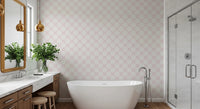 Pink Petal Lattice Wallpaper⁠