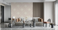 Geometric diagonal lines of Angled Stripes wallpaper design.