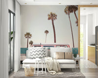 vintage van in a sunny setting

