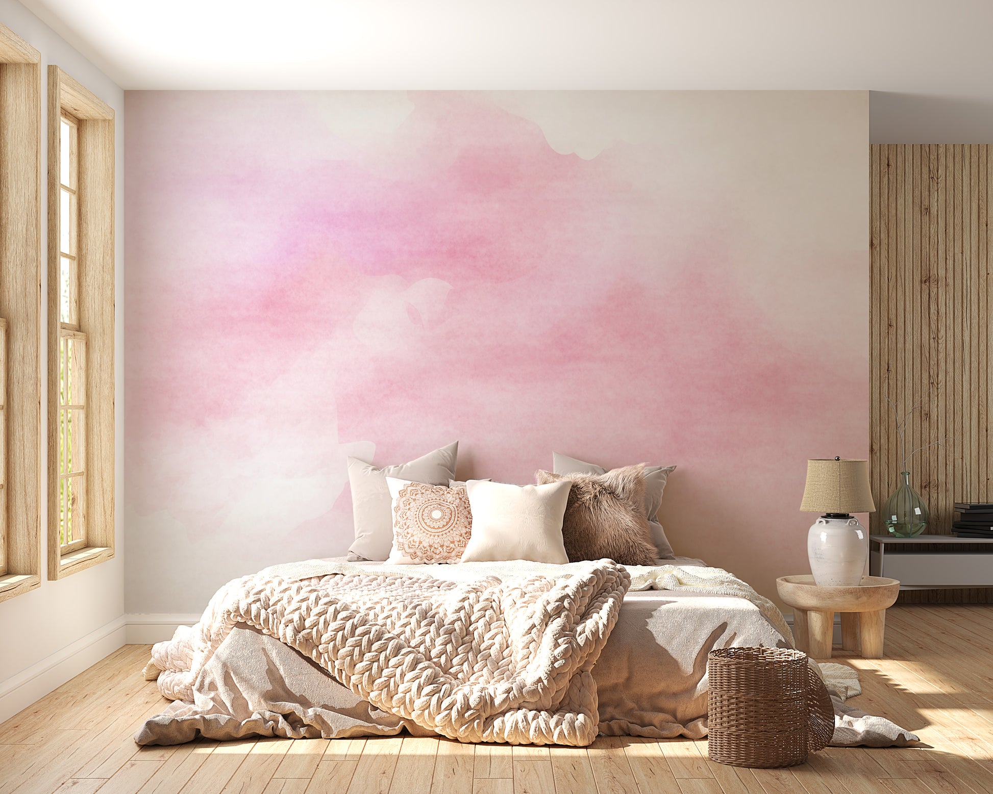 Pink Watercolor Wallpaper Murals - Giffywalls