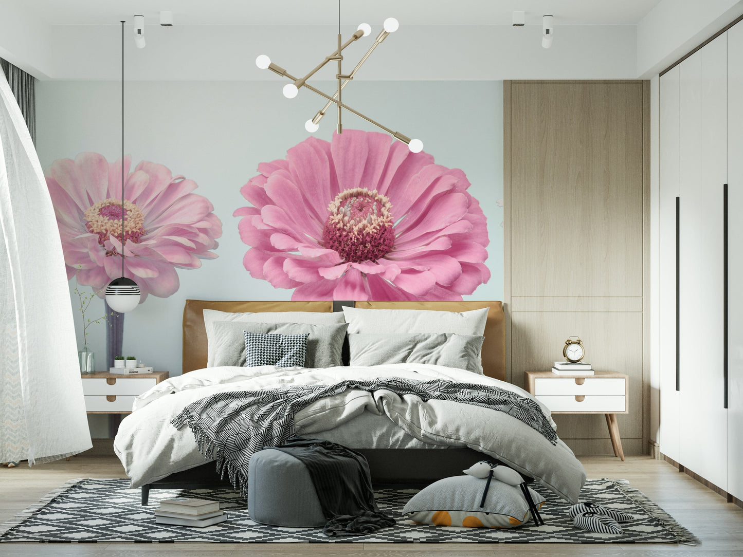 Zinnia Dream Wall Mural