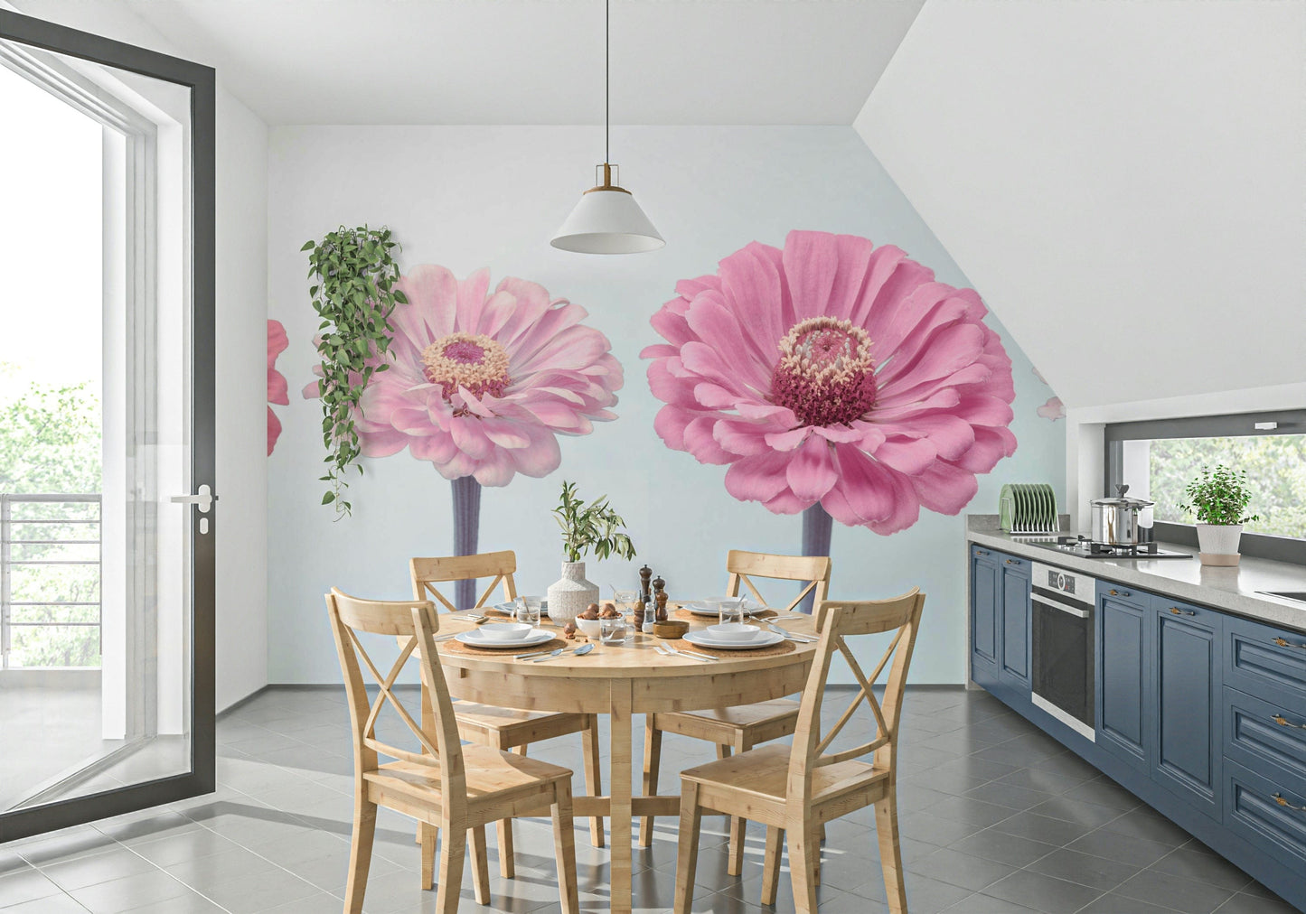 Zinnia Dream Wall Mural