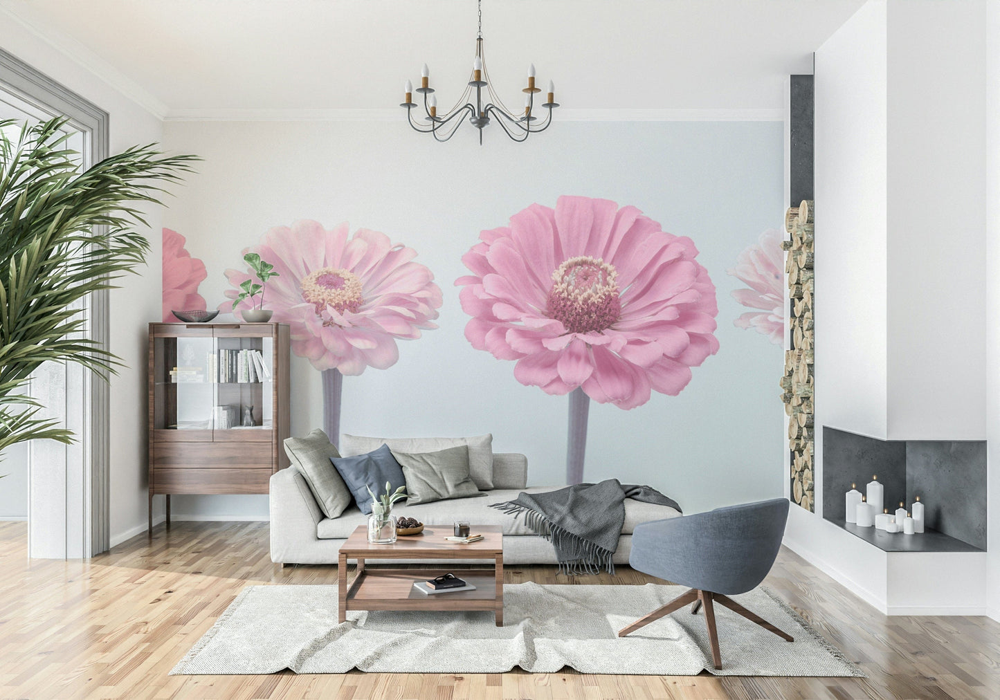Zinnia Dream Wall Mural
