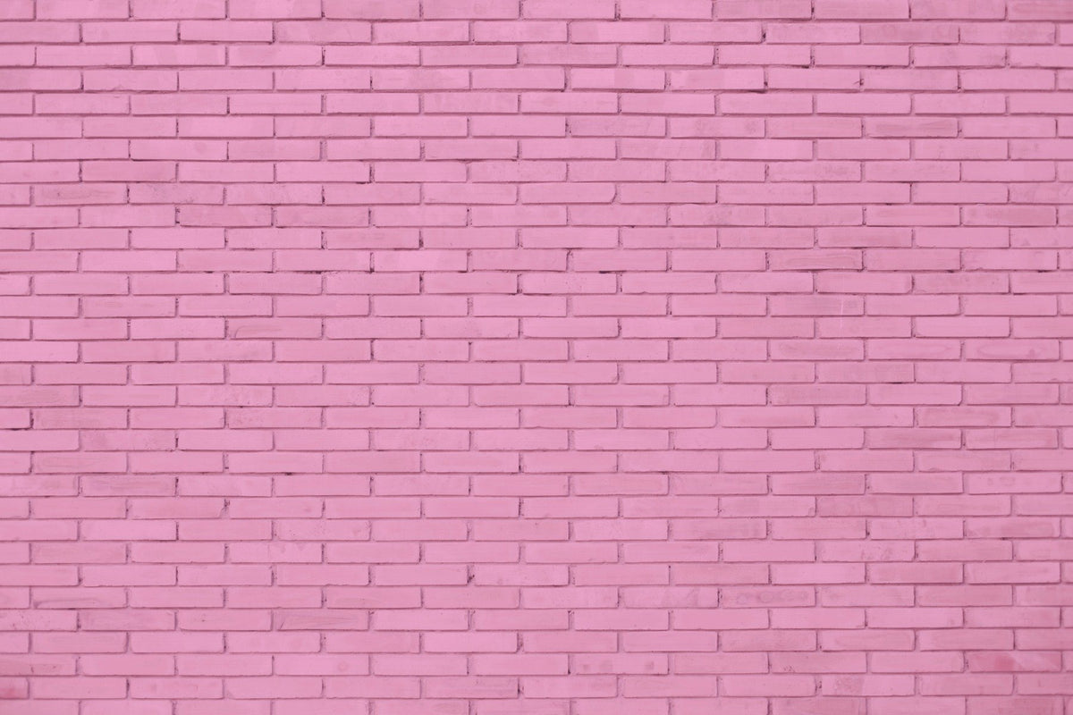 ピンクのレンガの壁紙壁画