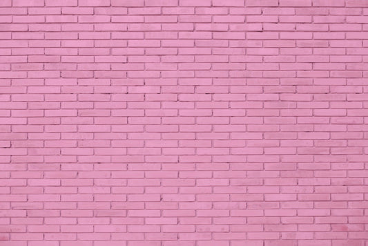 Pink Brick Wallpaper Mural