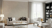 Contemporary wall art with natural plastered beige tones
