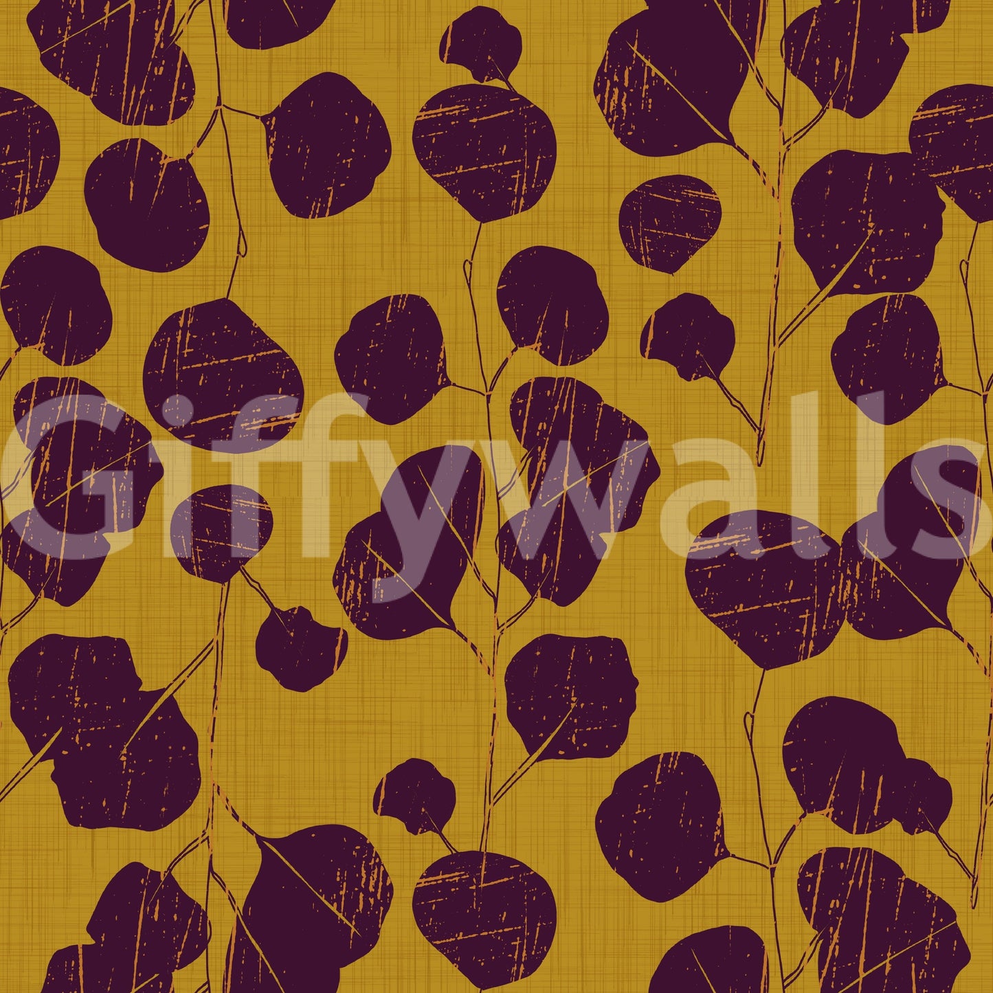 A detail of the bohemian floral pattern in the design.

