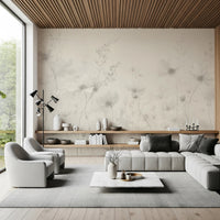 Poetic Soft Floral – Linen Wall Mural