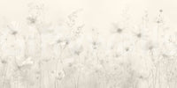 Poetic Soft Floral – Linen Wall Mural
