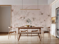 Poetic Soft Floral – Petal Dust Wall Mural