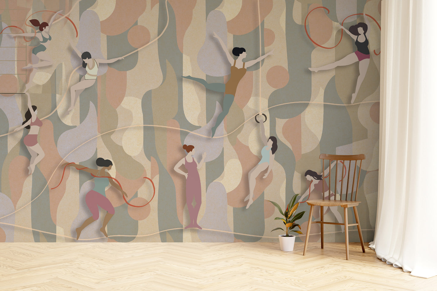 Dynamic dance pose exuding balance and grace
