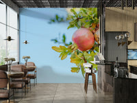 A serene botanical fruit wall mural for your decor.

