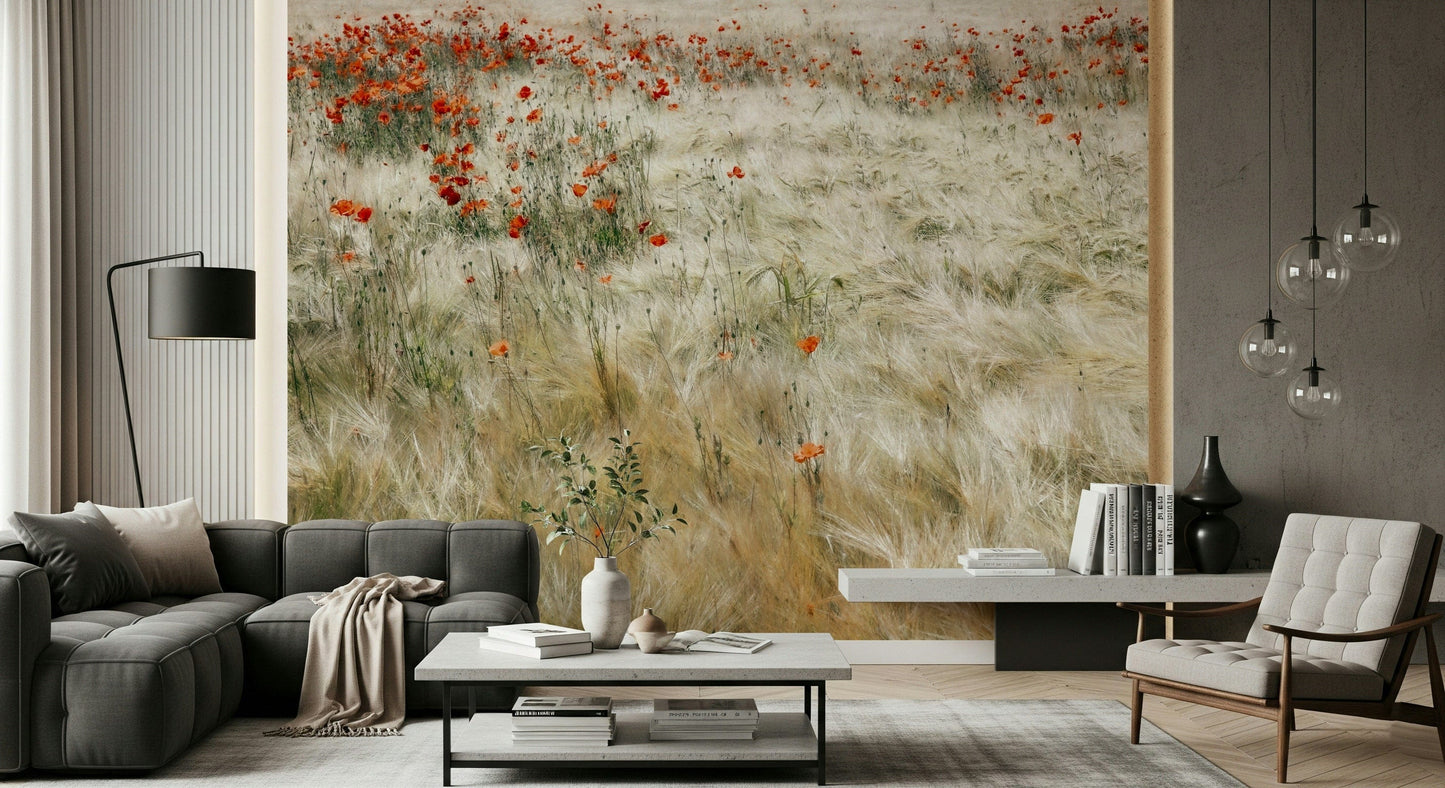 Poppy Field Dreams Wall Mural -2539580