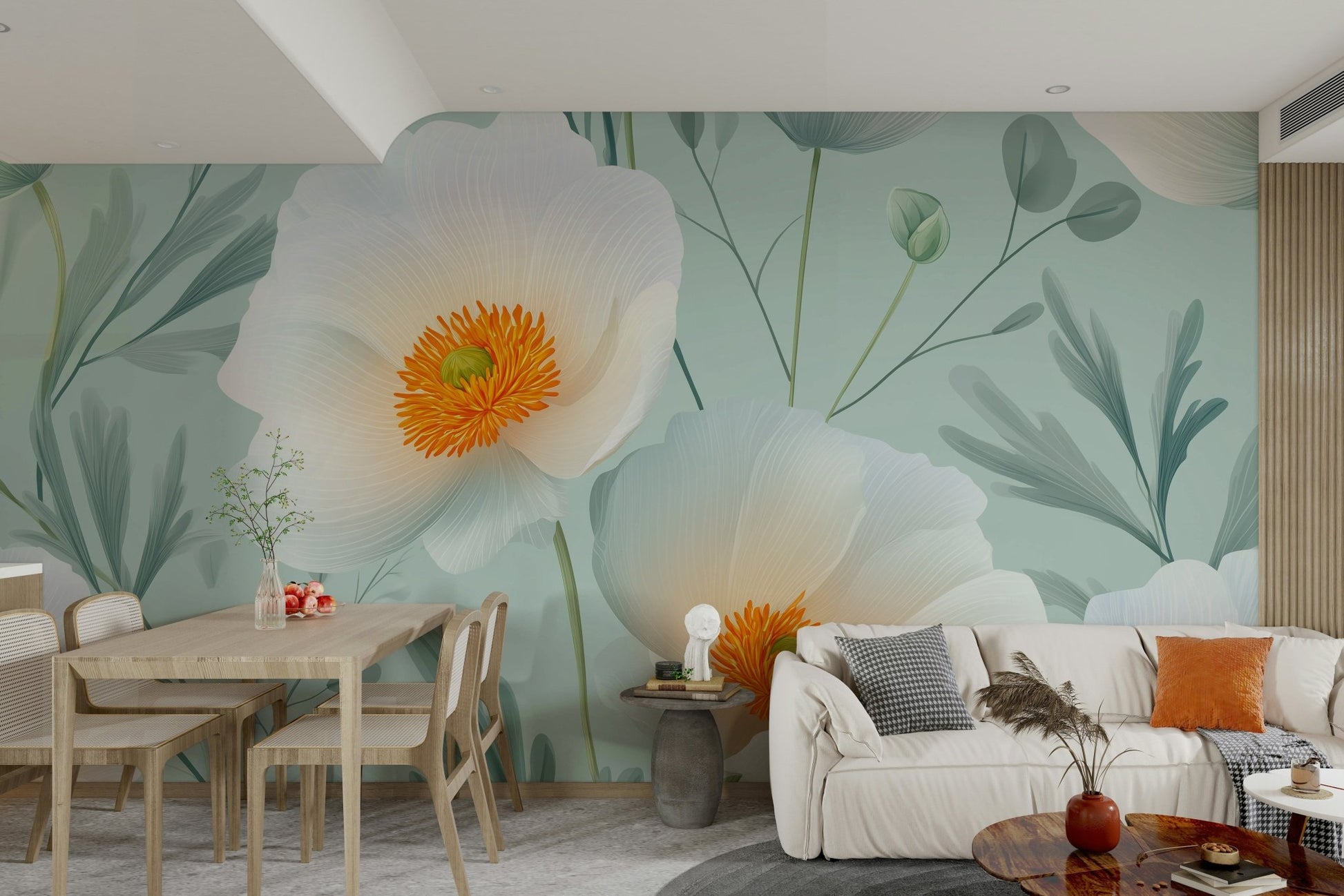 It gives a feeling of serene elegance.
