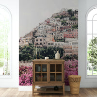 Mediterranean Positano wall mural for home décor

