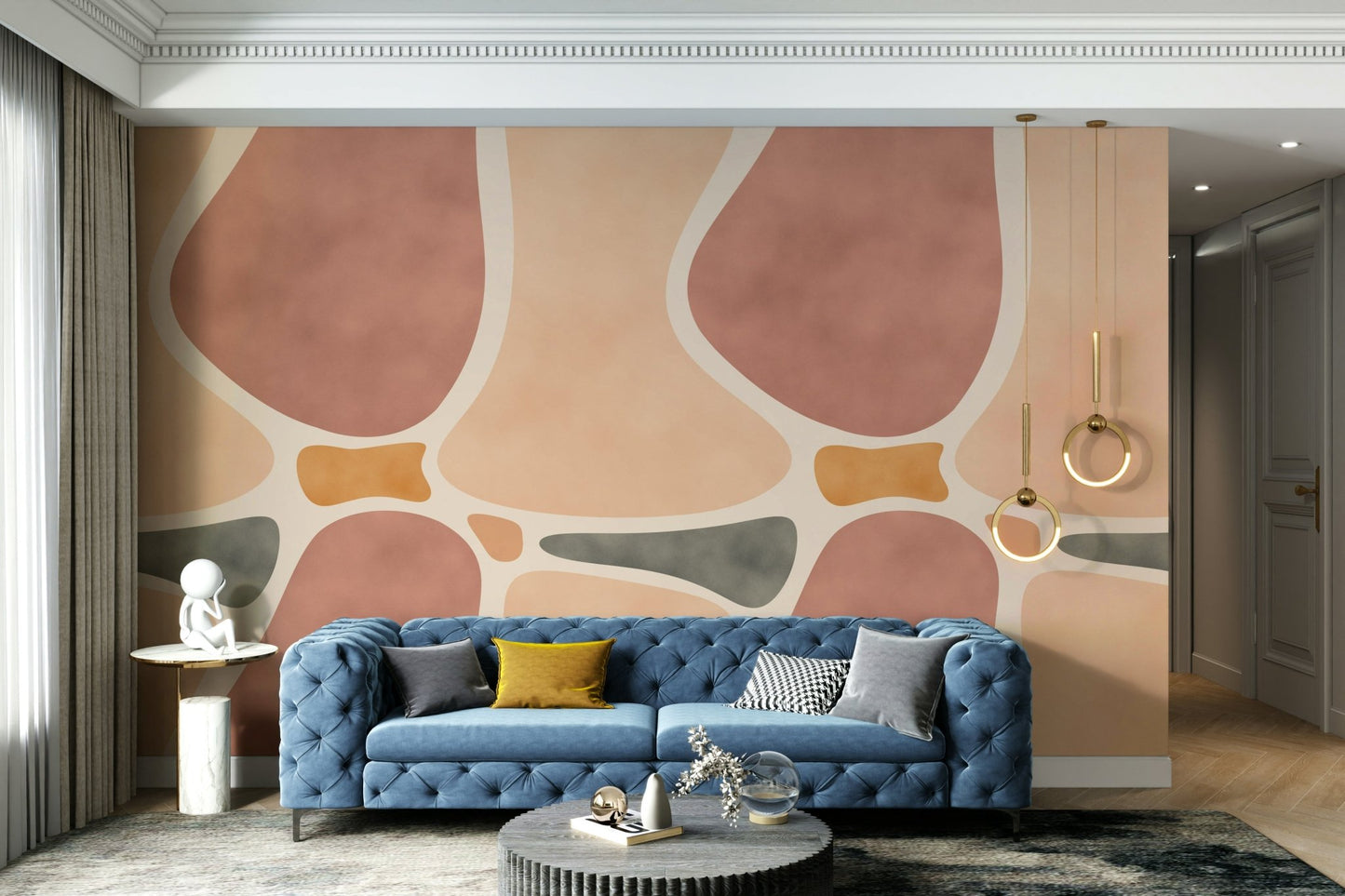 Earthy tones pottery wall mural

