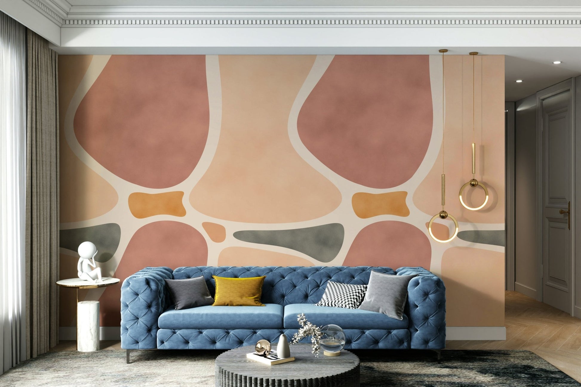 Earthy tones pottery wall mural

