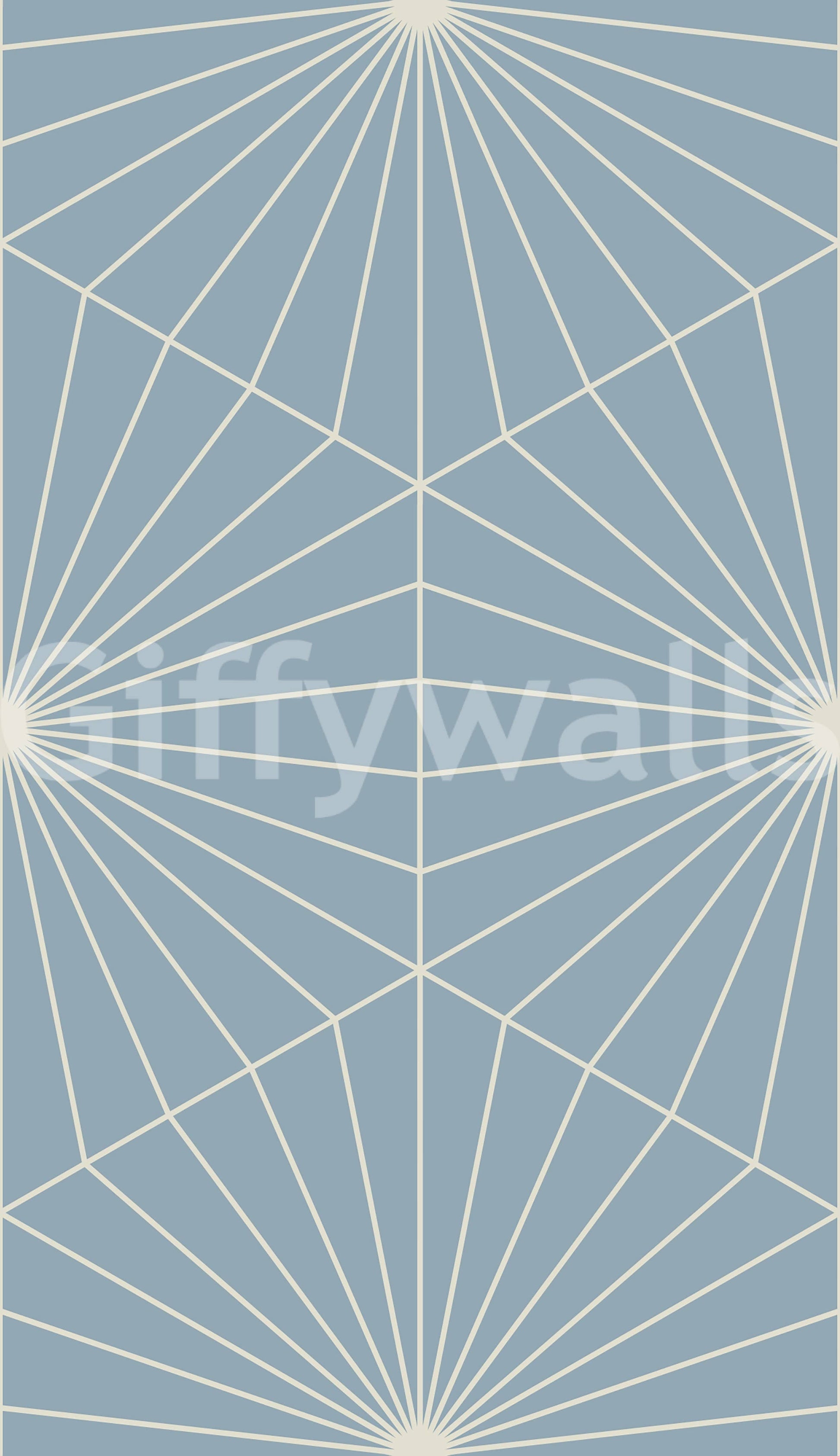 Striking Art Deco inspired Radiance mural showcasing subtle geometry.