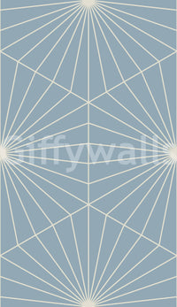 Striking Art Deco inspired Radiance mural showcasing subtle geometry.