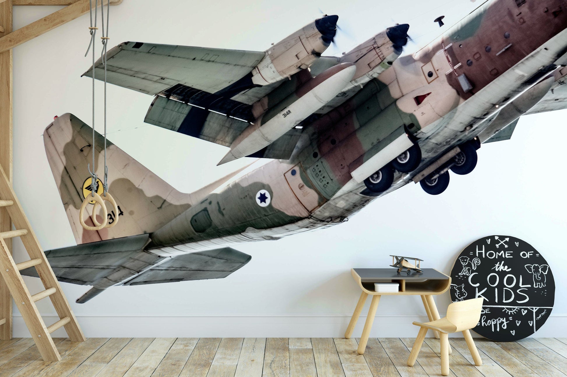 A contemplative commanding wallpaper mural for a feature wall.

