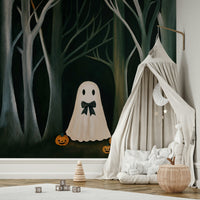 The Preppy Ghost Wall Mural⁠ - cool ghost graphics



