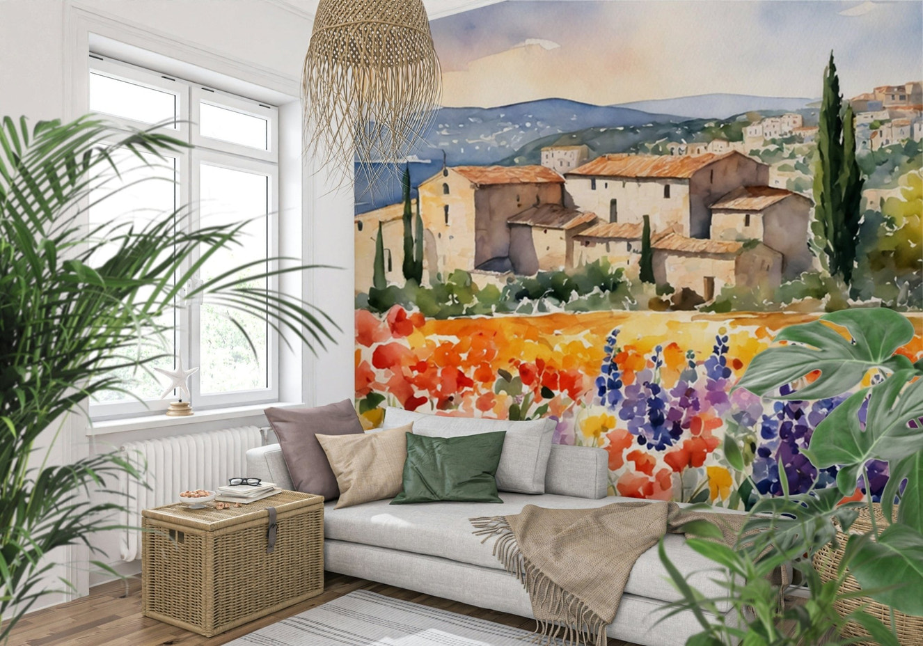 Provençal Vista Wall Mural