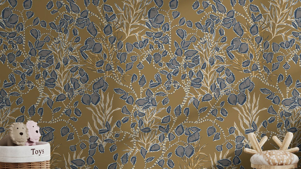 Bohemian Amber Jewel Wallpaper Mural